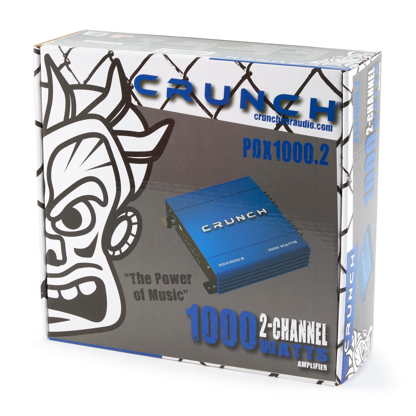 Crunch PowerDriveX 1000 Watt 2 Channel Exclusive Blue A/B Car Stereo Amplifier - Find Fresh Goods