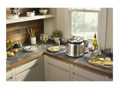 KitchenAid KMC4241SS Electric Multi Steamer Slow Cooker, 4 Qt, Stainless Steel