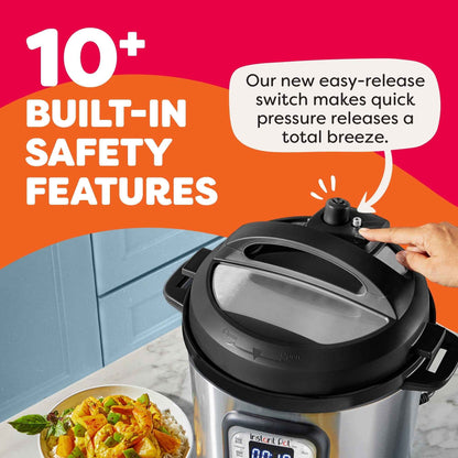 Instant Pot 8Qt DUO 7-in-1 Multi-Cooker, Pressure Cook, Slow Cook, & more, Stainless Steel