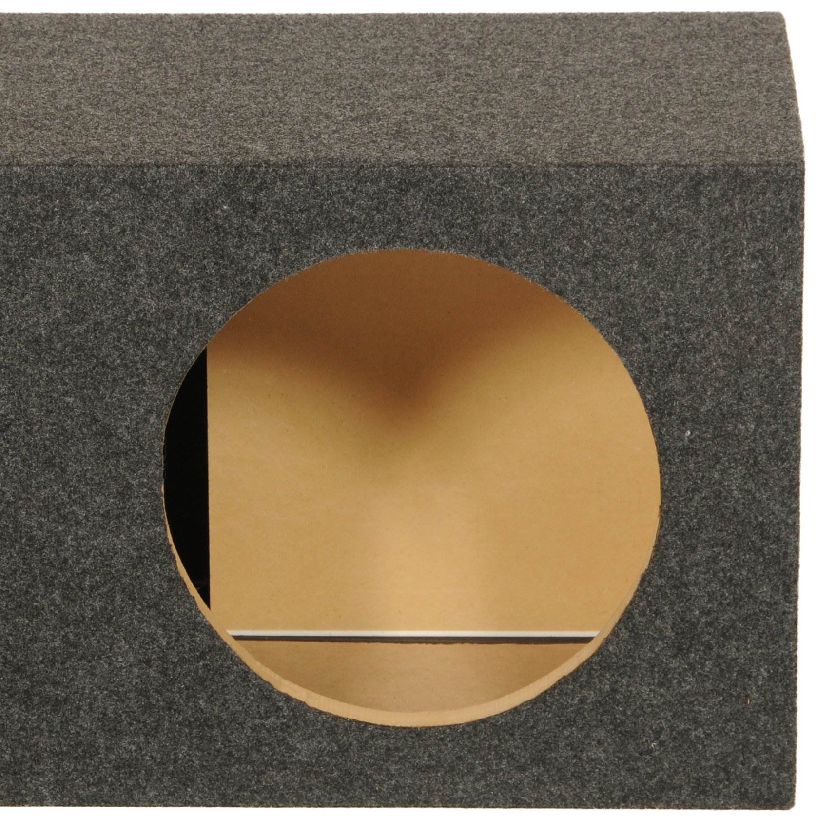 QPower HD112VL Single 12 Inch SPL XL Heavy-Duty Side Ported Subwoofer Enclosure - Find Fresh Goods