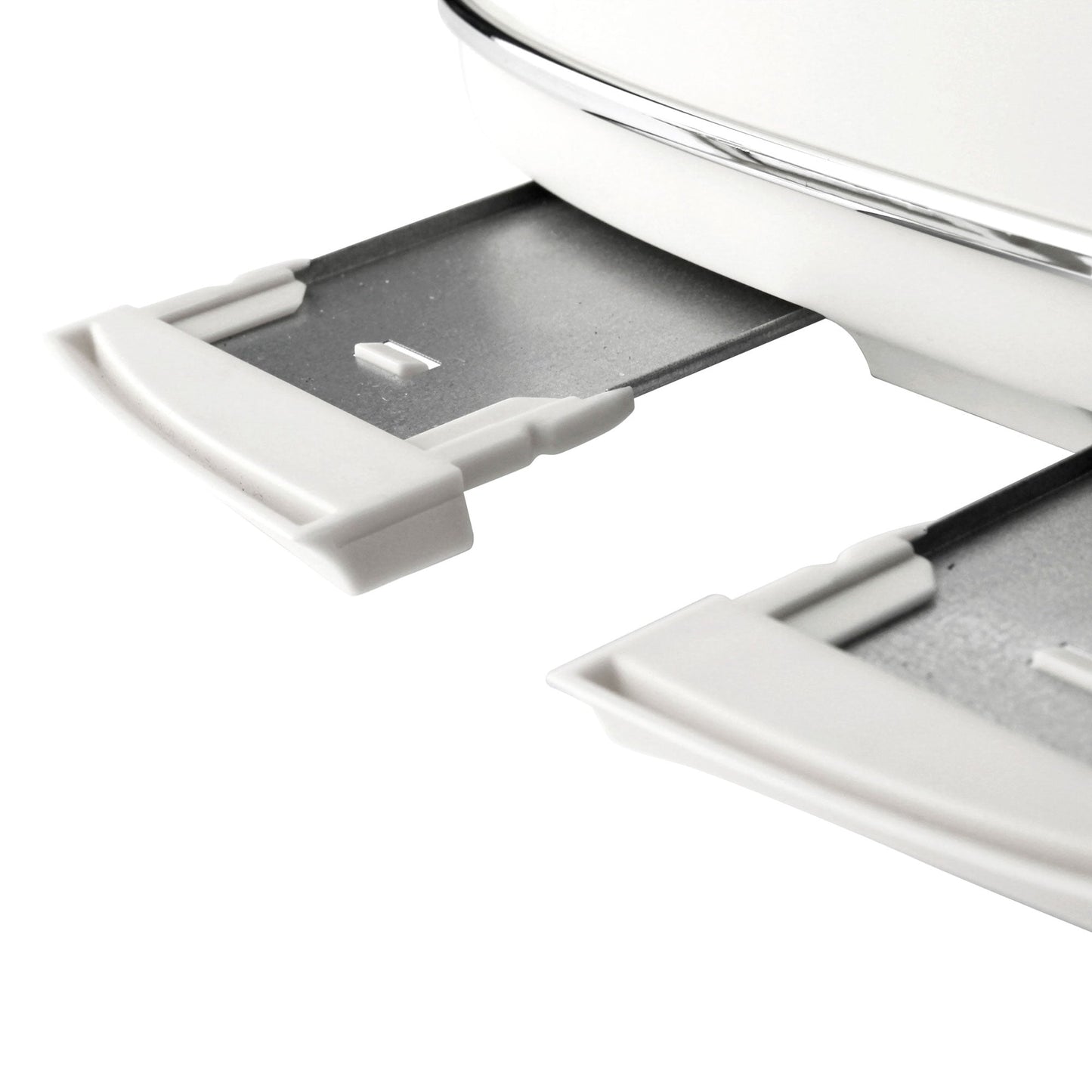 Haden Heritage 4 Slice Wide Slot Stainless Steel Toaster, Ivory & Chrome