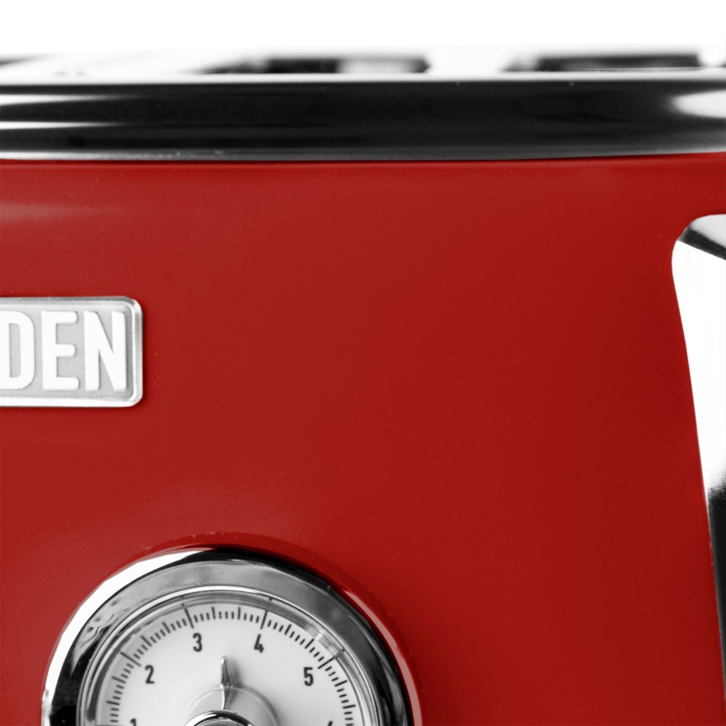 Haden Dorset 4 Slice Wide Slot Stainless Steel Toaster, Rectory Red