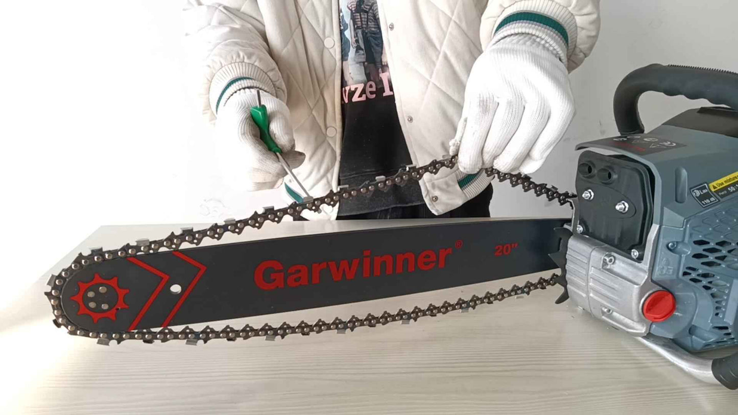 Garwinner Gas Chainsaw 20 inch 6220G 62CC 2-Stroke Cordless Chain Saw for Farm/Garden/Ranch/Wood