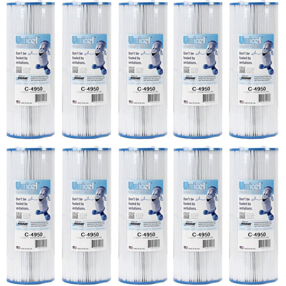 Unicel C-4950 Replacement 50 Sq Ft Pool Hot Tub Spa Filter Cartridge (10 Pack)