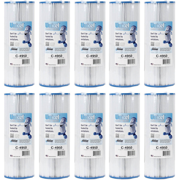 Unicel C-4950 Replacement 50 Sq Ft Pool Hot Tub Spa Filter Cartridge (10 Pack)