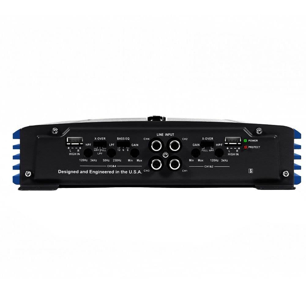 Crunch PowerDriveX 4 Channel Car Stereo Amplifier with 300W 6.5" Speakers, Pair - Find Fresh Goods