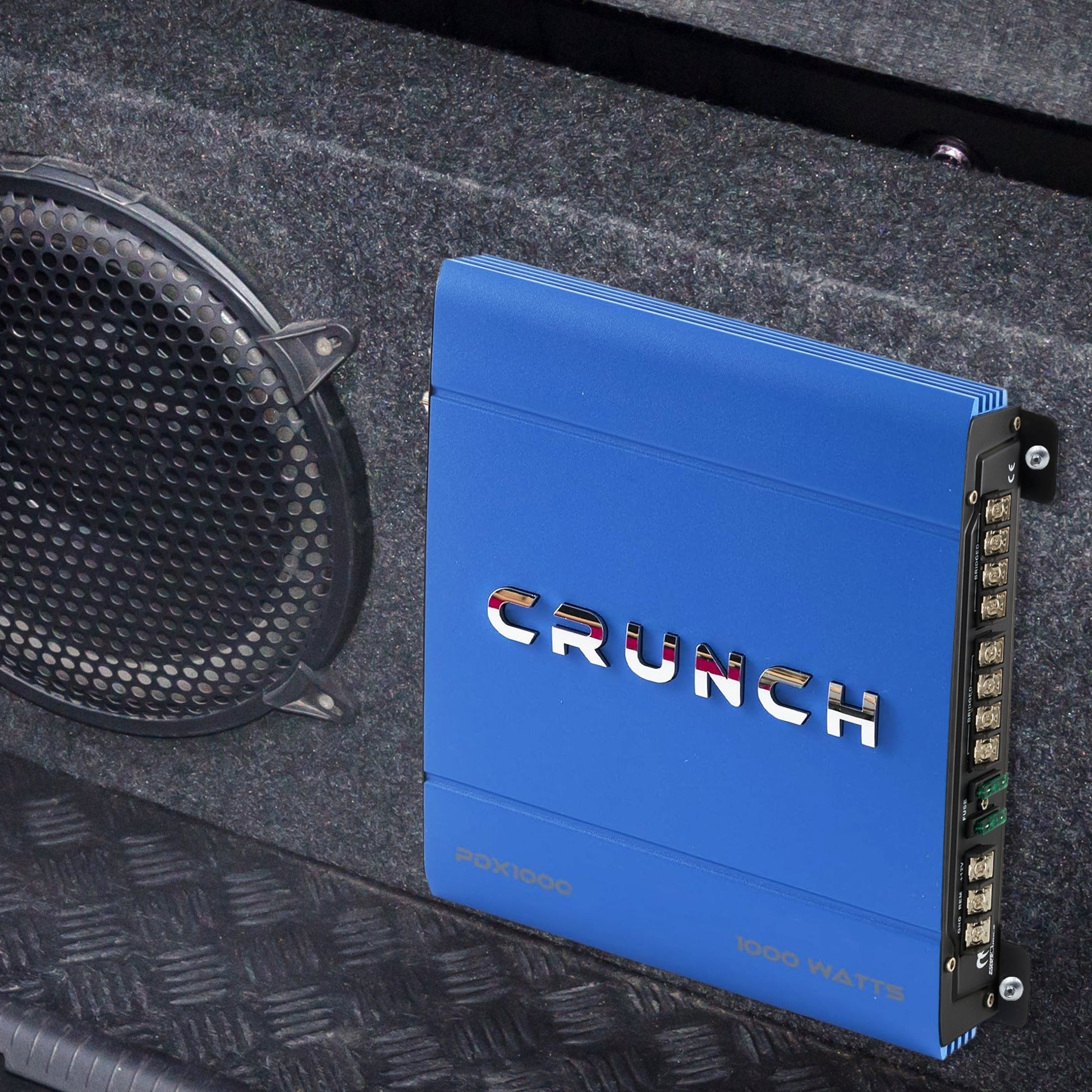 Crunch PowerDriveX 1000 Watt 4 Channel Exclusive Blue A/B Car Stereo Amplifier - Find Fresh Goods