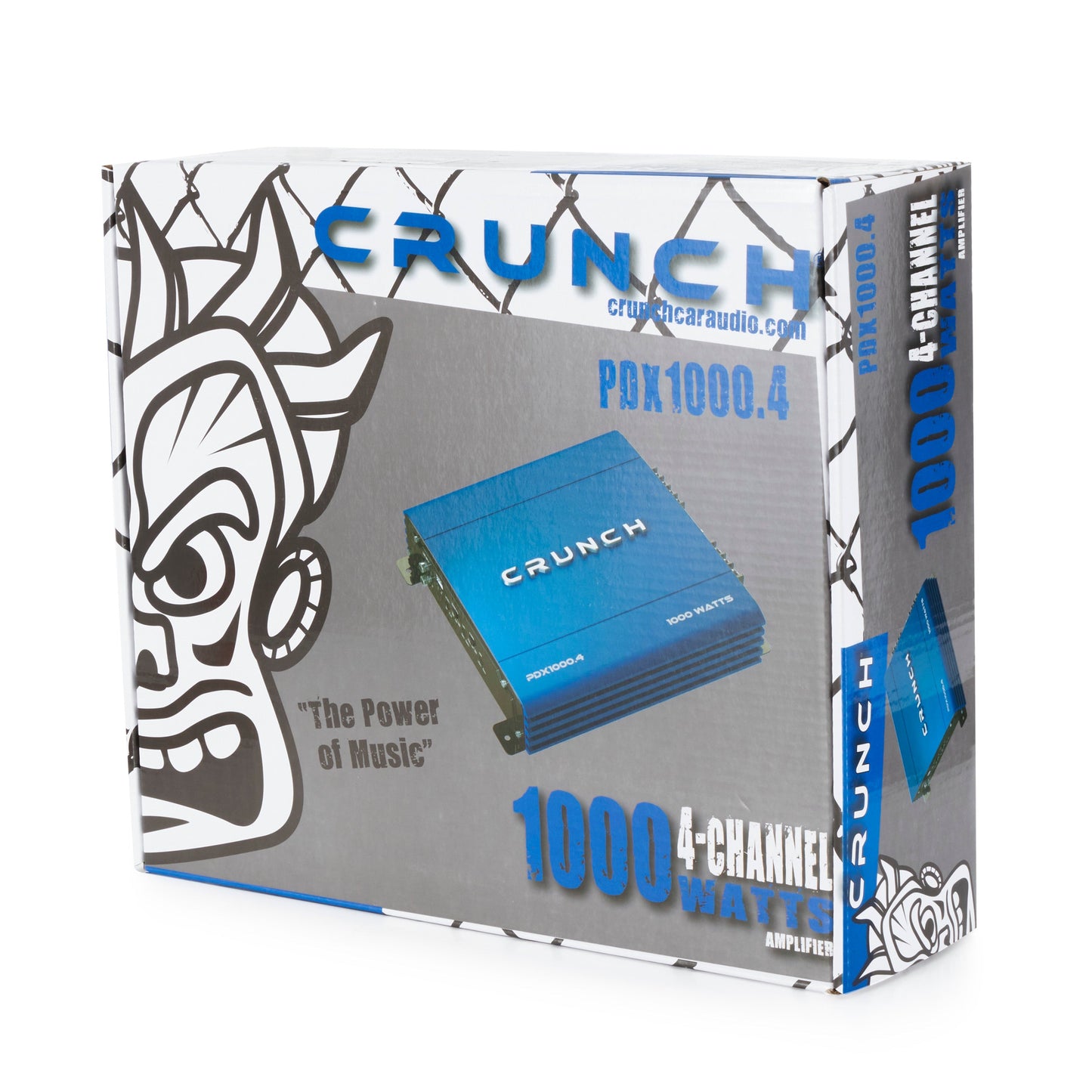 Crunch PowerDriveX 1000 Watt 4 Channel Blue A/B Car Stereo Amplifier (2 Pack) - Find Fresh Goods