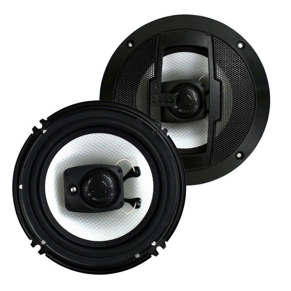 Boss R63 6.5 Inch 300W 3 Way Car Audio Coaxial 4 Ohm Stereo Speakers (Pair) - Find Fresh Goods