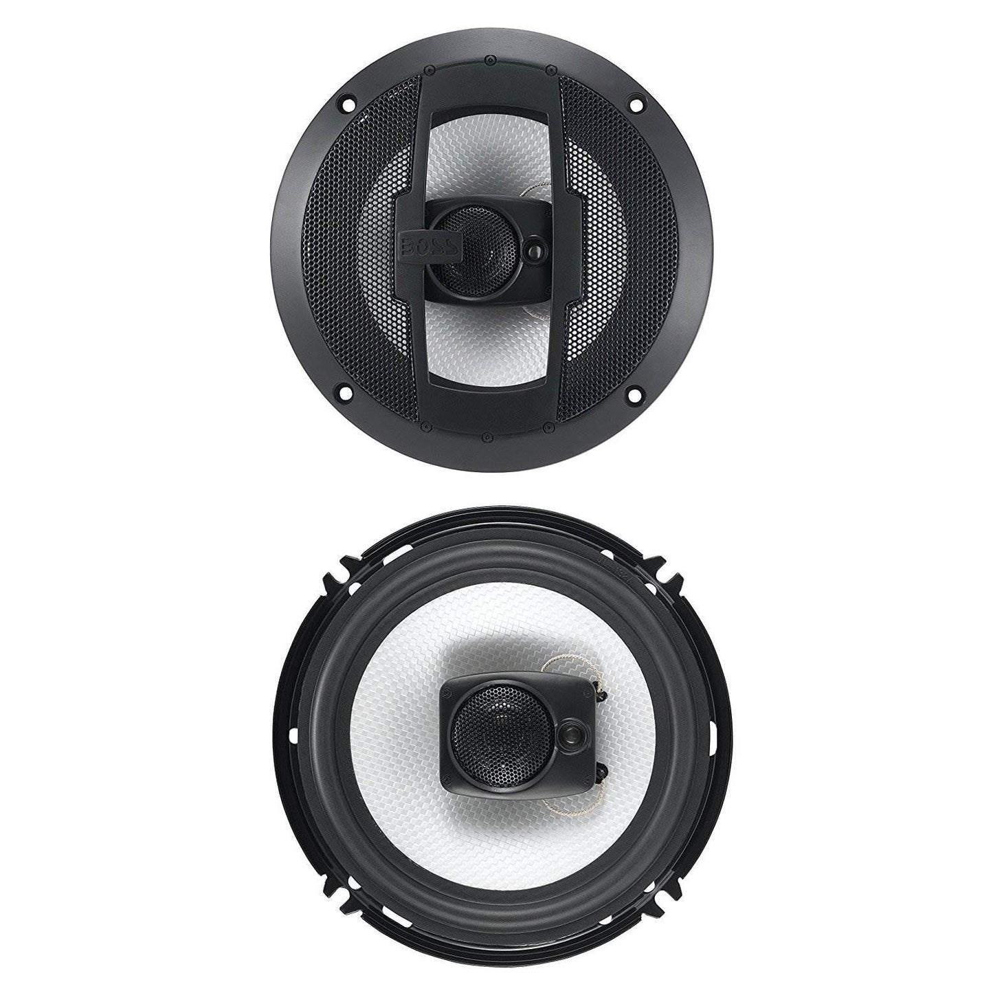 Boss R63 6.5 Inch 300W 3 Way Car Audio Coaxial 4 Ohm Stereo Speakers (Pair) - Find Fresh Goods