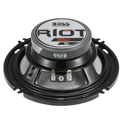 Boss R63 6.5 Inch 300W 3 Way Car Audio Coaxial 4 Ohm Stereo Speakers (Pair) - Find Fresh Goods