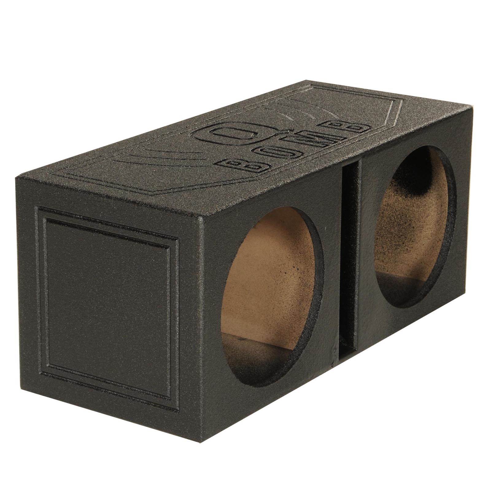 Q Power QBOMB10V Dual 10 Inch Vented Port Subwoofer Sub Box w/ Bedliner Spray - Find Fresh Goods