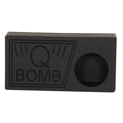Q Power QBomb 10 Inch Single Vented Subwoofer Sub Box with Black Bedliner Spray - Find Fresh Goods