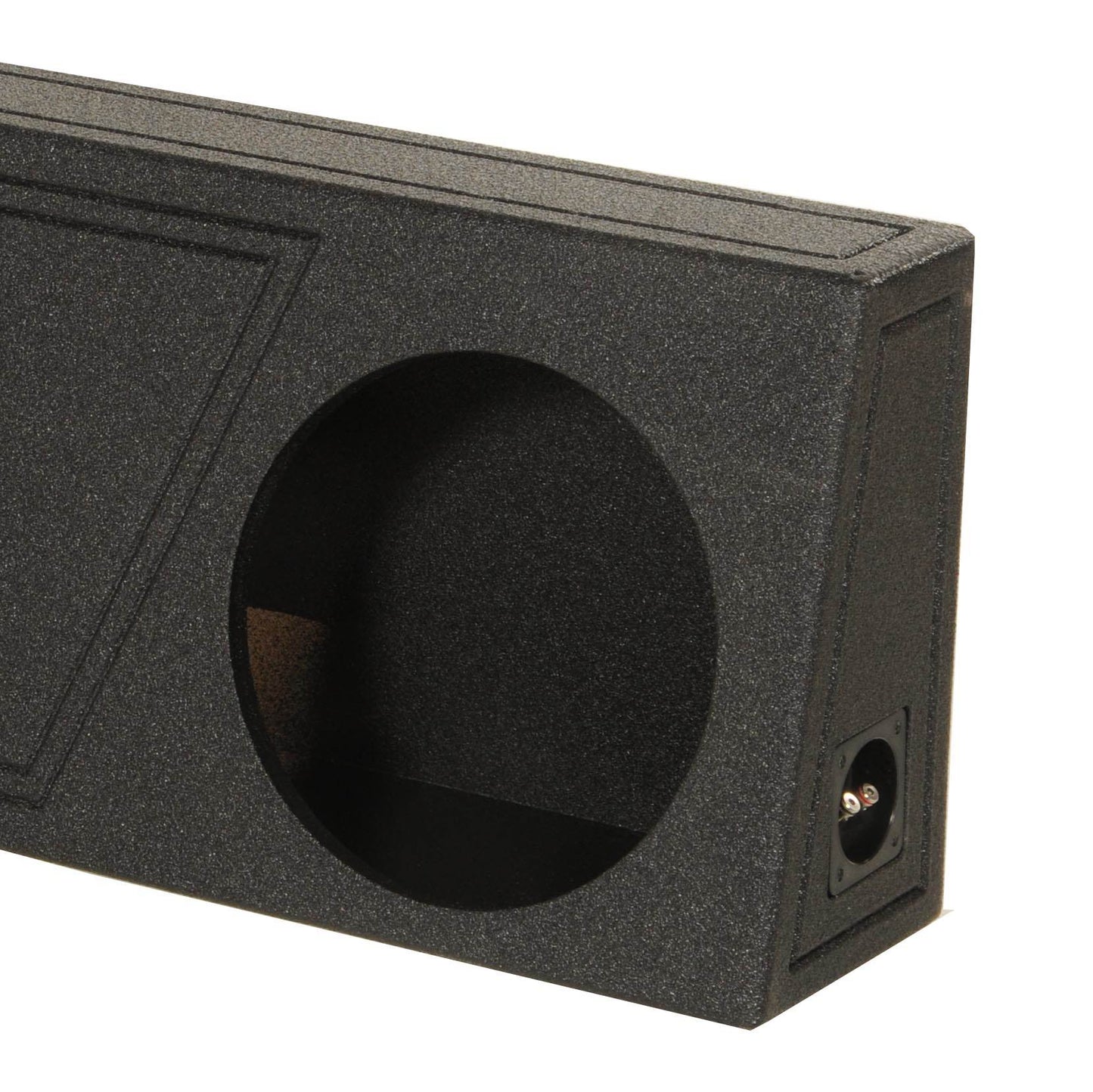 Q Power QBomb Single 12 Inch Vented Subwoofer Sub Box with Black Bedliner Spray - Find Fresh Goods