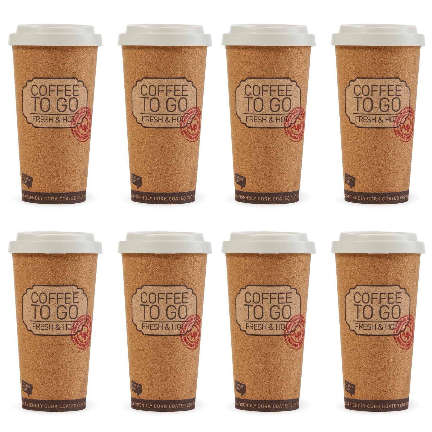 Corky Cup Life Story  16 oz Reusable Insulated Travel Mug (8 Pack)