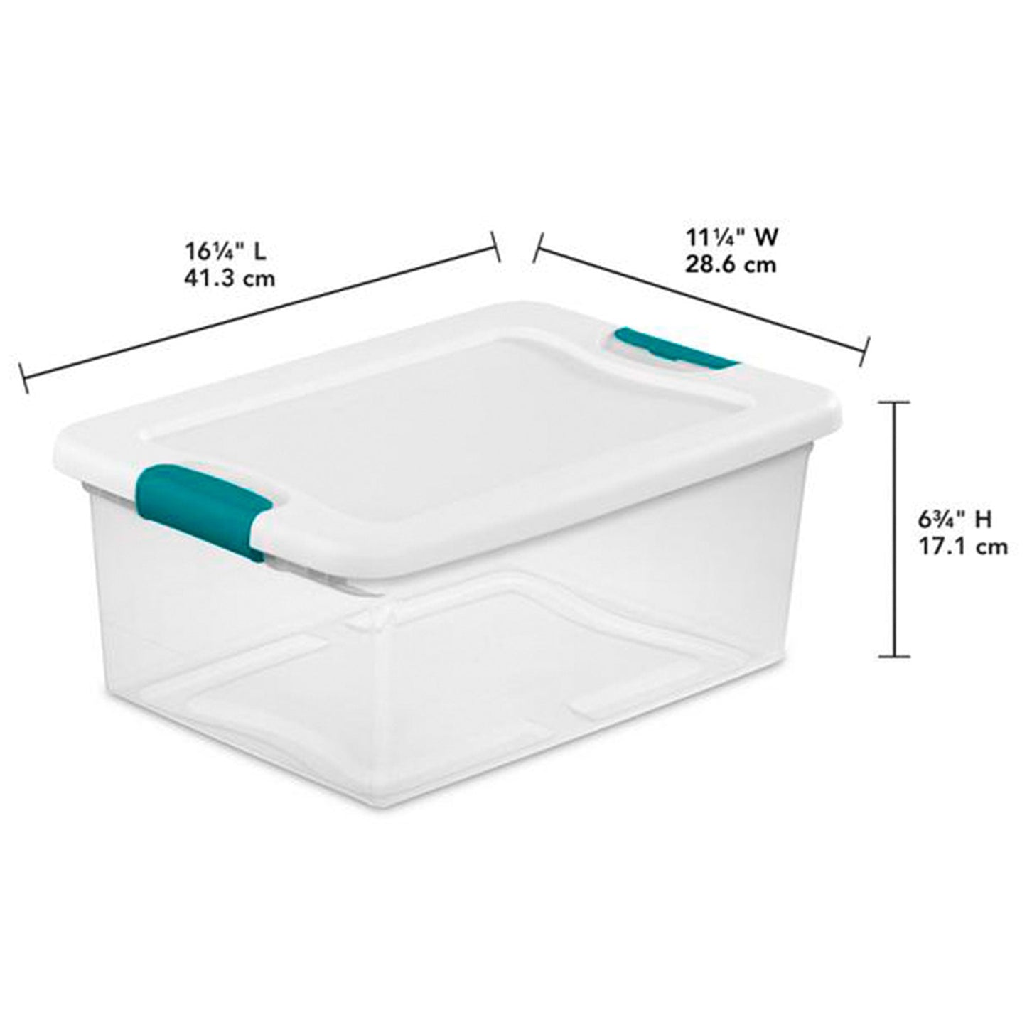 Sterilite 15 Qt Stackable Storage Boxes & 6 Qt Organizing Bins, 12 Pack Each