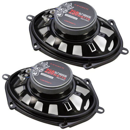 Crunch 250W Full Range 2 Way Coaxial Car Audio 5x7 by 6x8" Speaker Pair CS5768CX - Find Fresh Goods