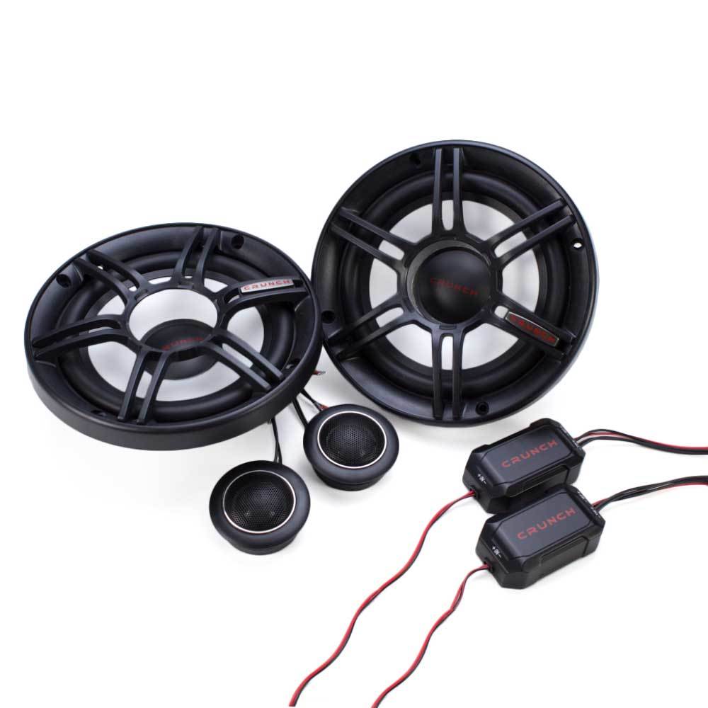Crunch 300W Full Range 2 Way 4 Ohm Component Car Audio 6.5" Speaker Pair | CS65C - Find Fresh Goods