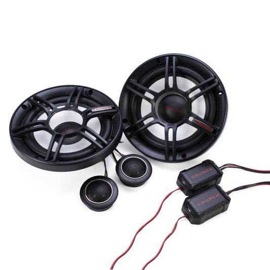 Crunch 300W Full Range 2 Way 4 Ohm Component Car Audio 6.5" Speaker Pair | CS65C - Find Fresh Goods