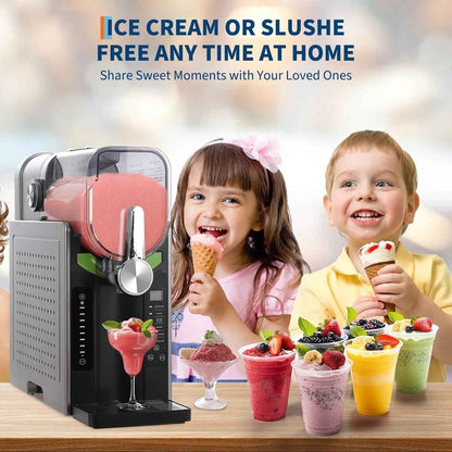 Towallmark Slushie Machine 68oz, All-in-One Slushy Maker for Home with LED Display & Auto-Clean, No Ice Needed & One-Touch Reservation, 6 Preset Programs for Frozen Margaritas, Ice Cream & Frappés