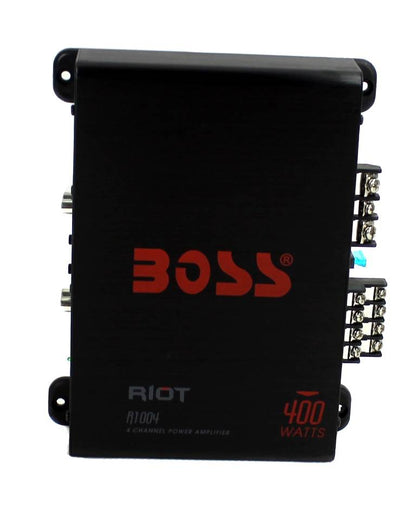 BOSS AUDIO Riot R1004 400 Watt 4 Channel Car Power Amplifier Amp Mosfet - Find Fresh Goods