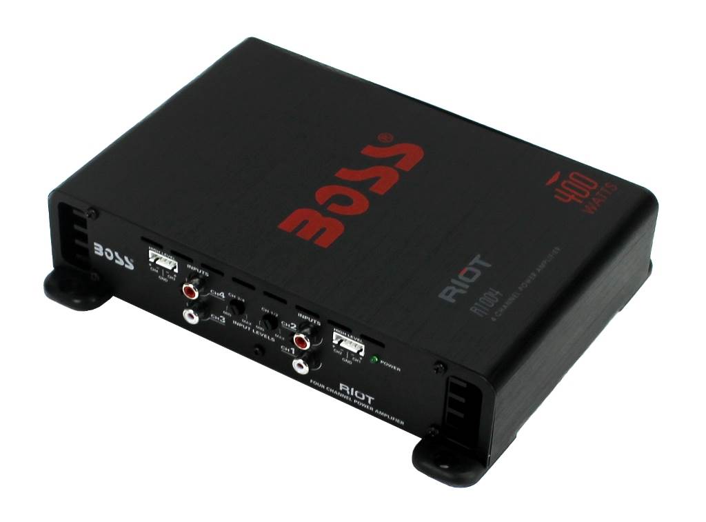 BOSS AUDIO Riot R1004 400 Watt 4 Channel Car Power Amplifier Amp Mosfet - Find Fresh Goods