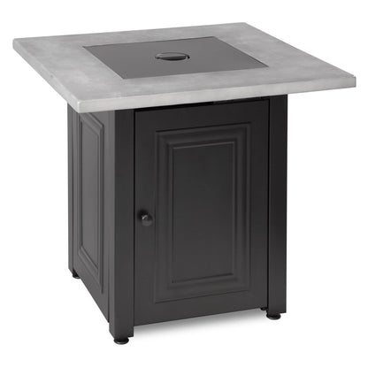 Endless Summer 28-Inch "The Wakefield " Square Propane Gas  Outdoor Fire Pit - Grey & Black