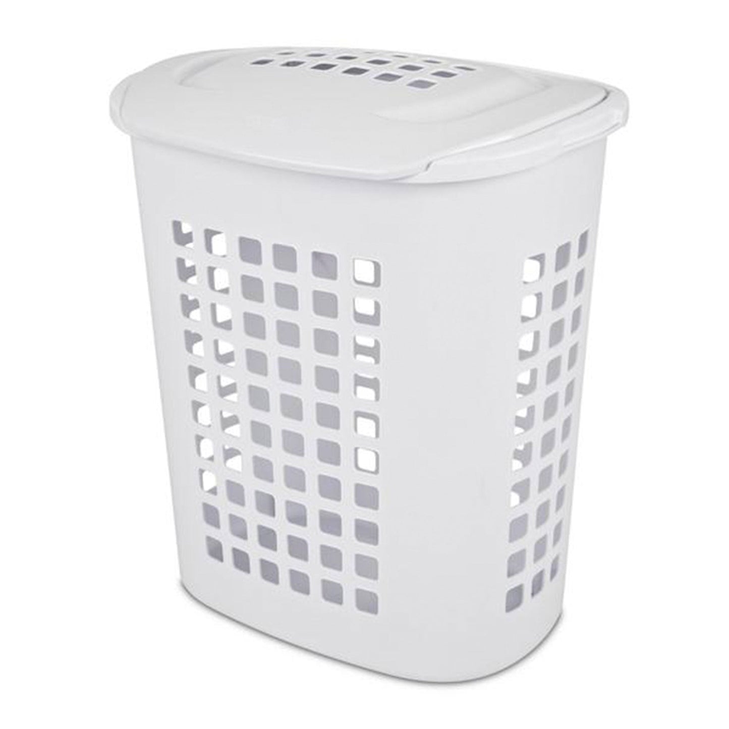 Sterilite Lift Top XL Laundry, 2.3 Bushel Clothes Hamper, White (4 Pack)