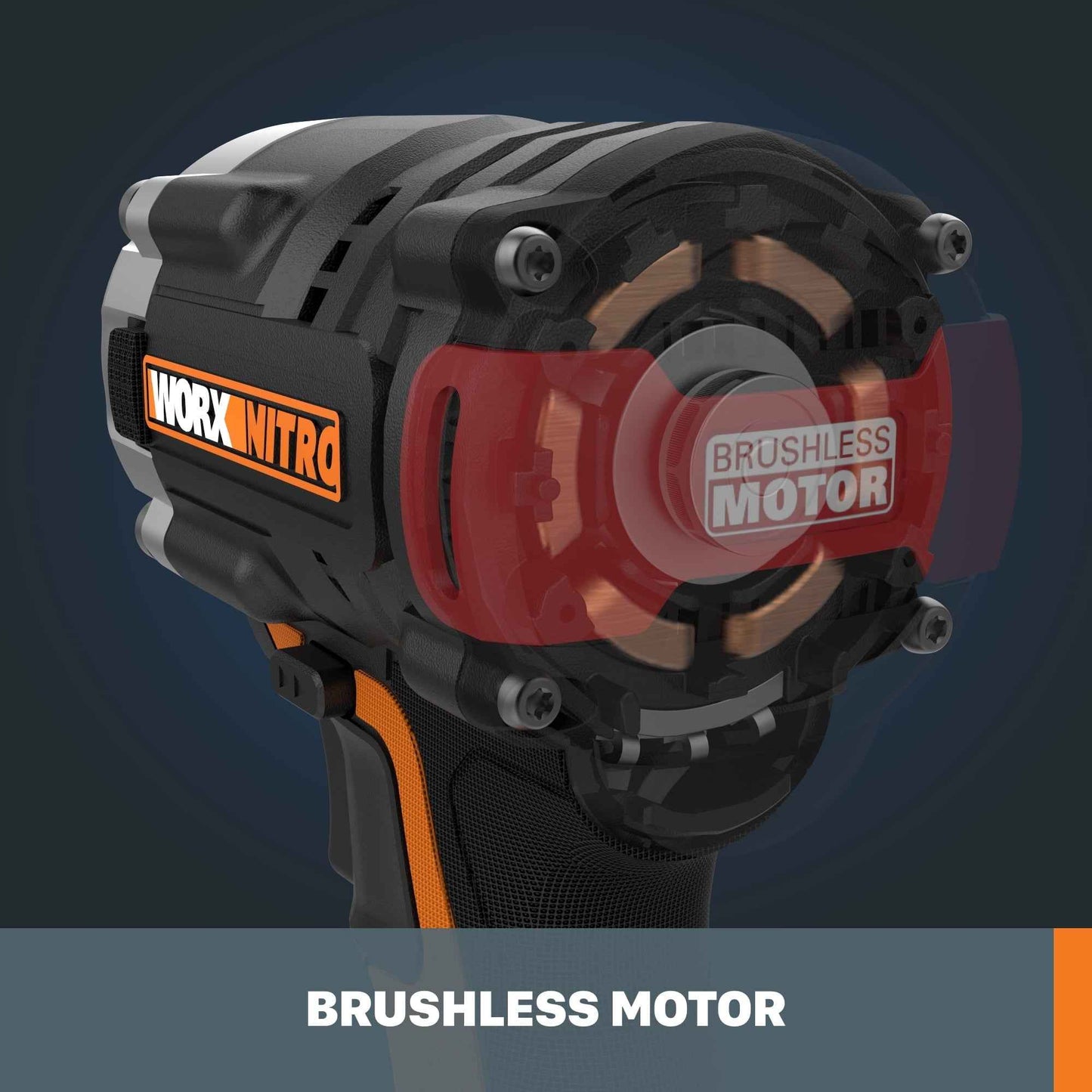 Worx Nitro WX272L.9 20V Power Share 1/2" Cordless Impact Wrench with Brushless Motor (Tool Only) Battery and Charger Not Included