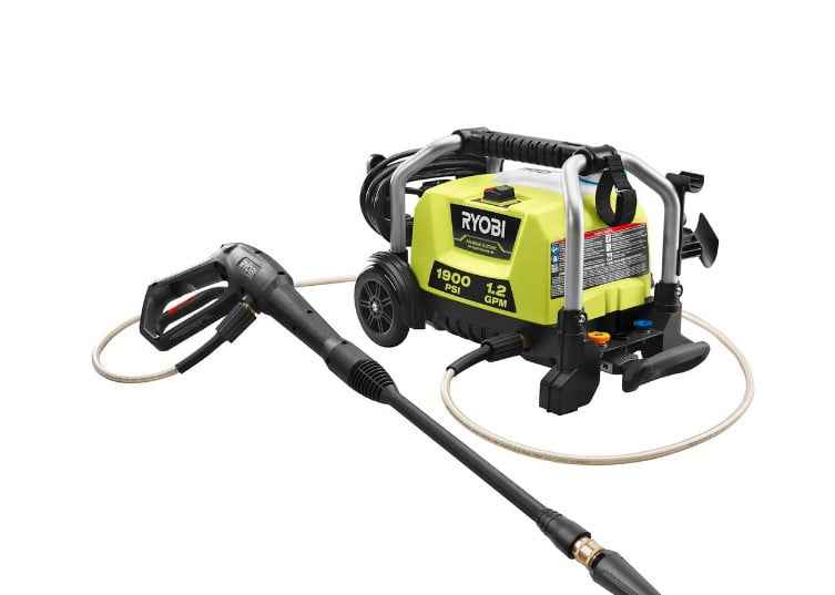 RYOBI RY1419MTVNM 1900 PSI 1.2 GPM Cold Water Wheeled Electric Pressure Washer