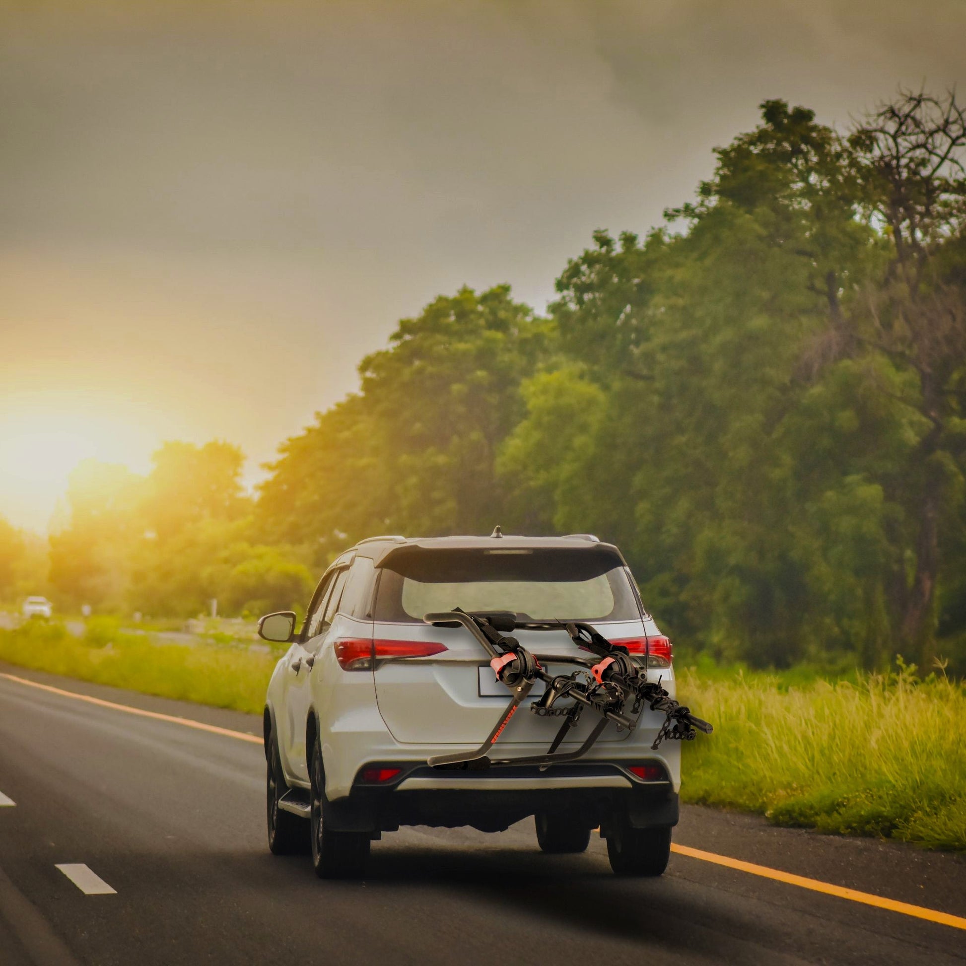 Yakima HangOut Car Trunk Compact Foldable 3 Bicycle Mount Rack Carrier, Black - Find Fresh Goods