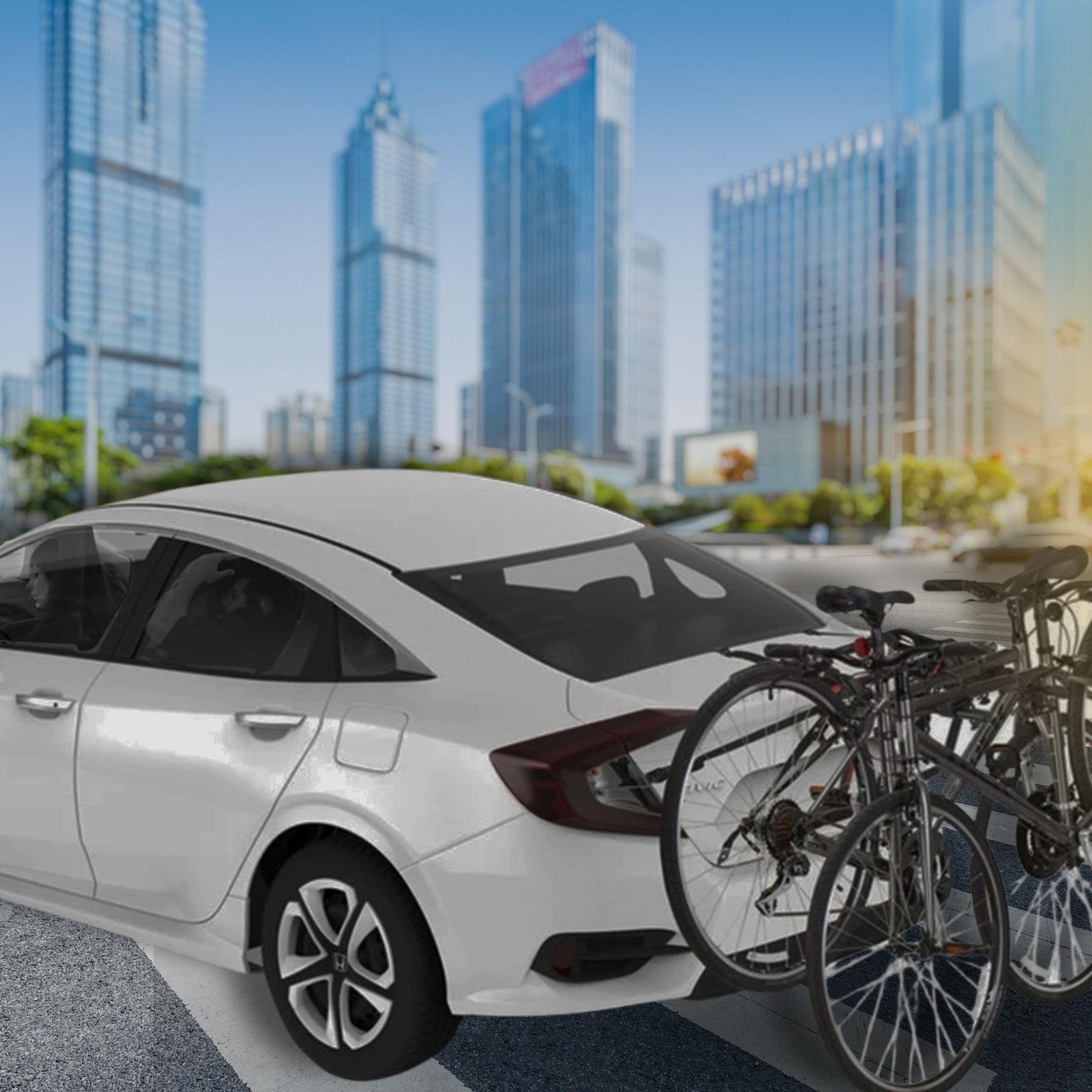 Yakima HangOut Car Trunk Compact Foldable 3 Bicycle Mount Rack Carrier, Black - Find Fresh Goods