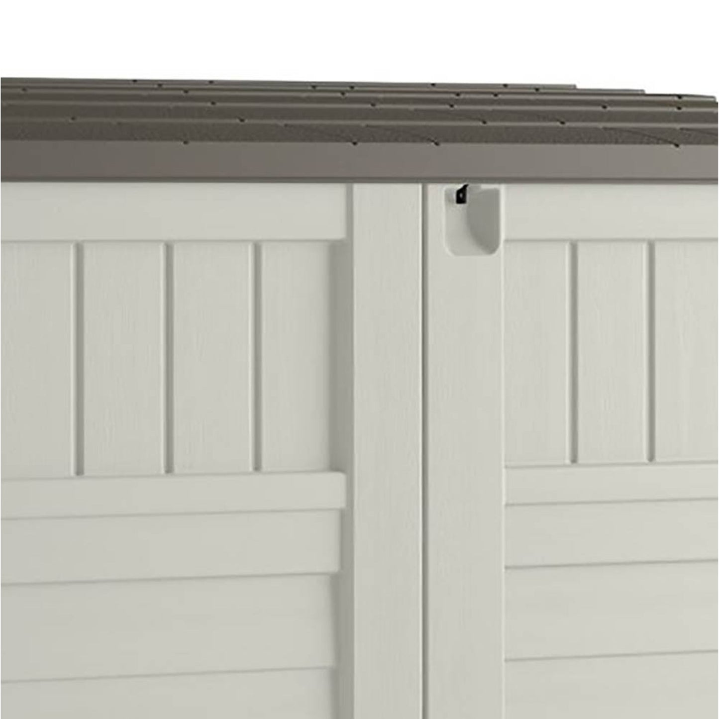 Suncast 53 x 31.5 x 45.5" Resin Storage Shed w/ Reinforced Floor, Ivory (2 Pack)