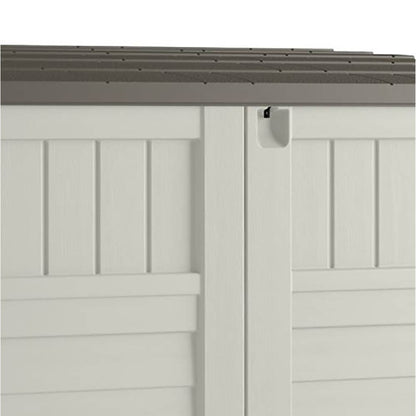 Suncast 53 x 31.5 x 45.5" Resin Storage Shed w/ Reinforced Floor, Ivory (2 Pack)