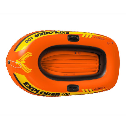 Intex 58329EP Explorer 100 1 Person Youth Pool Lake Inflatable Raft Row Boat