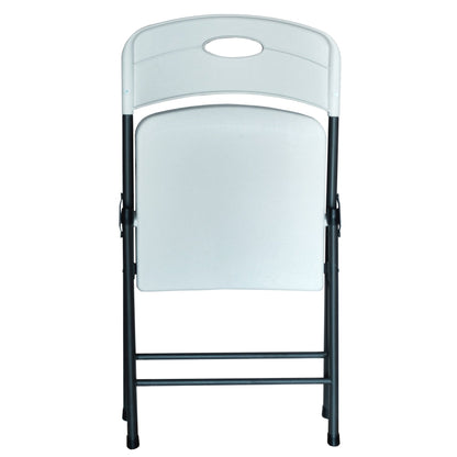 Peakform Plastic Folding Chair, Indoor Outdoor Seating, 4 Pack, White
