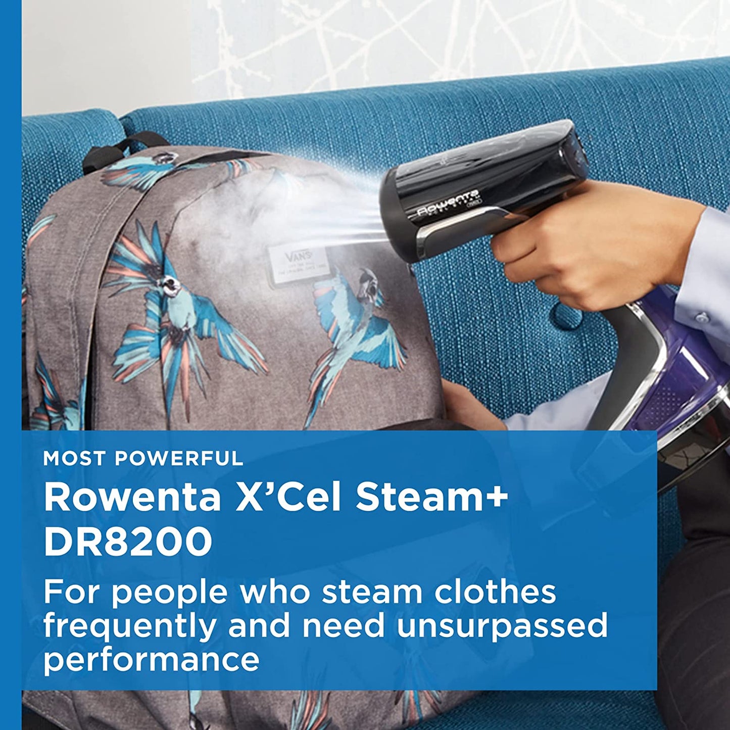 Rowenta X-Cel Portable Handheld Garment & Fabric Steamer – 1875 Watts