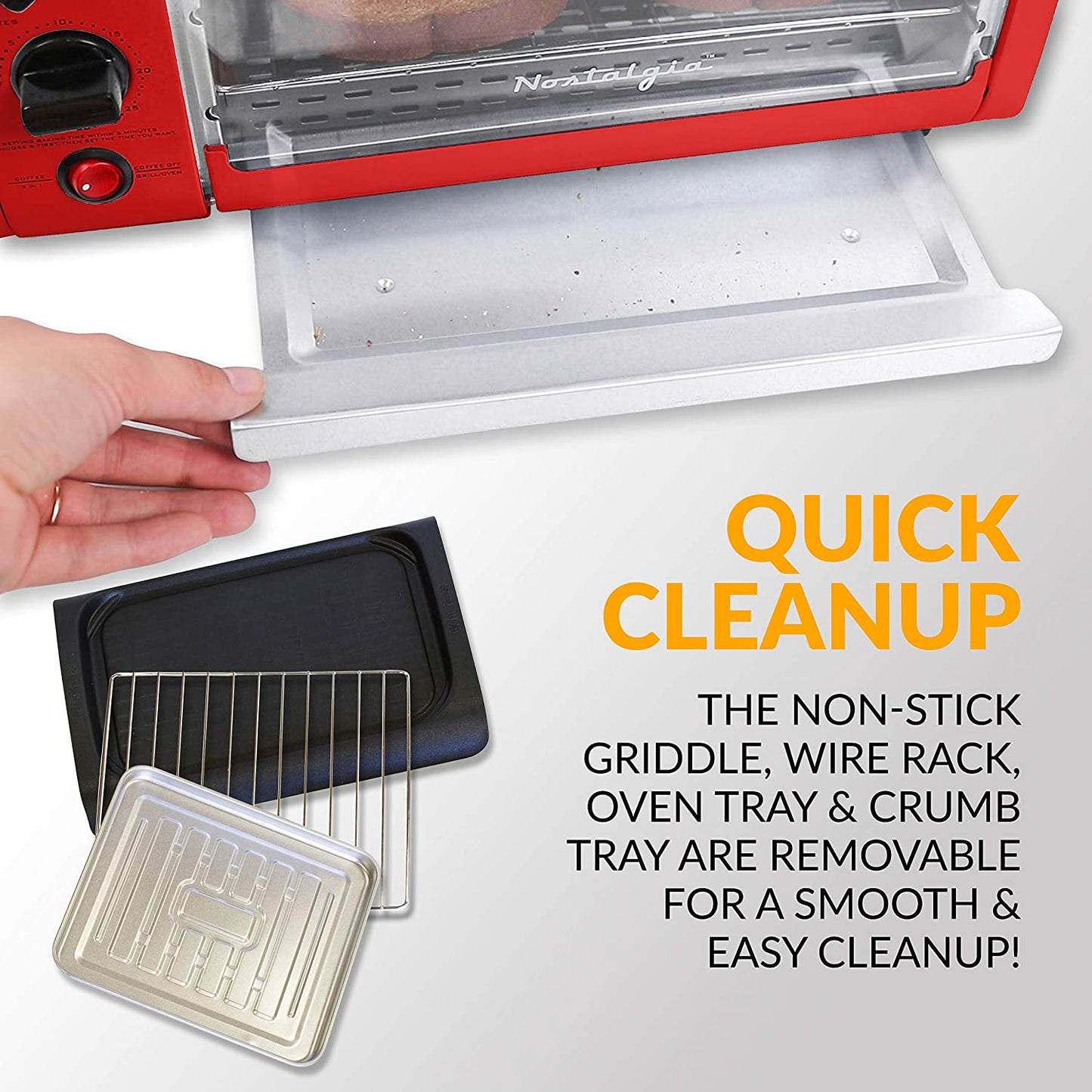 Nostalgia Retro 3-in-1 Aqua Electric Breakfast Station