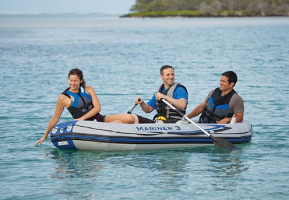 Intex Mariner 3-Person Inflatable River/Lake Dinghy Boat & Oars Set | 68373EP