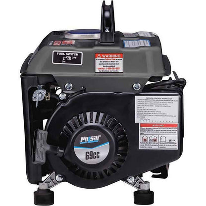 Pulsar G1200SG Portable Gas-Powered Generator with Carrying Handle, 1200W, Black/Gray