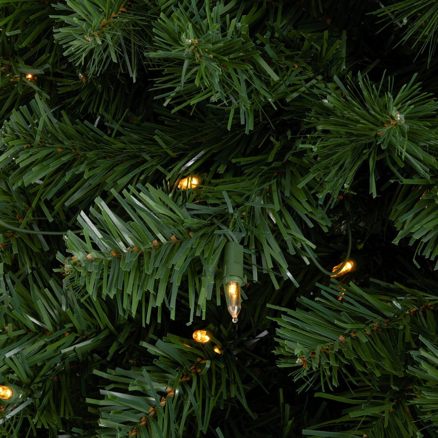 Home Heritage Half Pine 7' Pre-Lit Artificial Christmas Tree, 150 Warm White LED