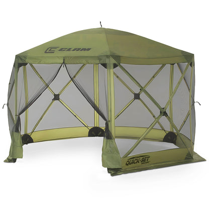 CLAM Quick-Set Escape 11.5 x 11.5 Foot Portable Outdoor Canopy Shelter, Green