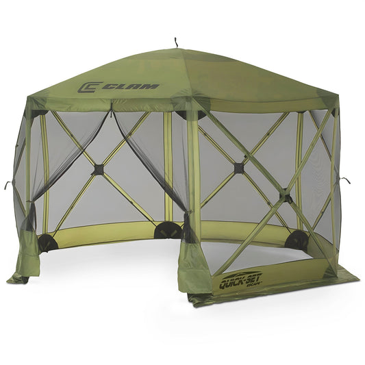 CLAM Quick-Set Escape 11.5 x 11.5 Foot Portable Outdoor Canopy Shelter, Green
