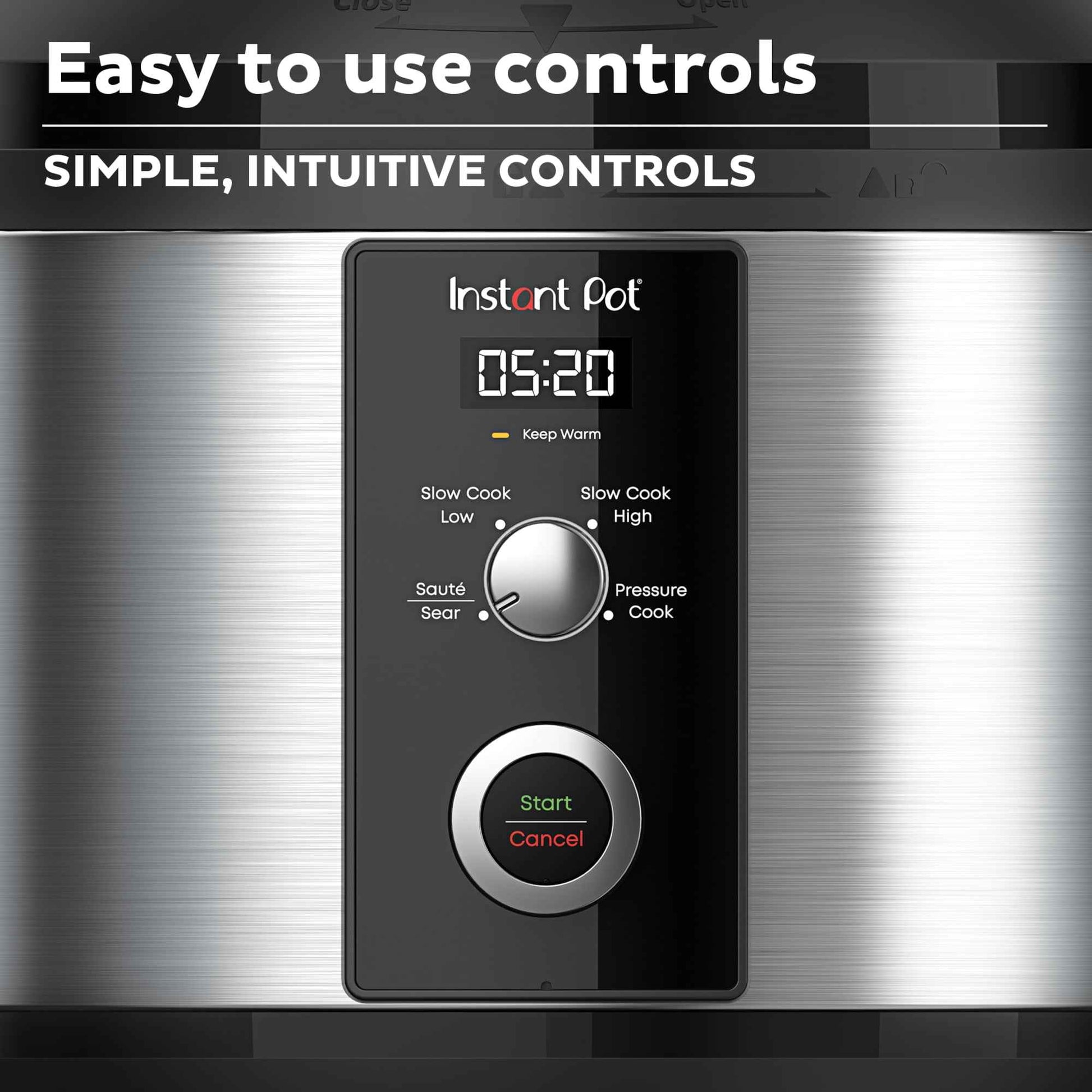 Instant Pot 6QT Easy 3-in-1 Slow Cooker, Pressure Cooker, and Sauté Pot