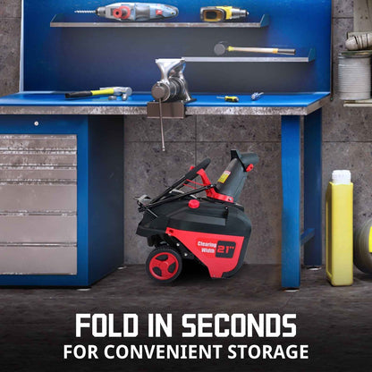 PowerSmart 21 inch 212cc Single Stage Gas Powered Push Gasoline Snow Blower