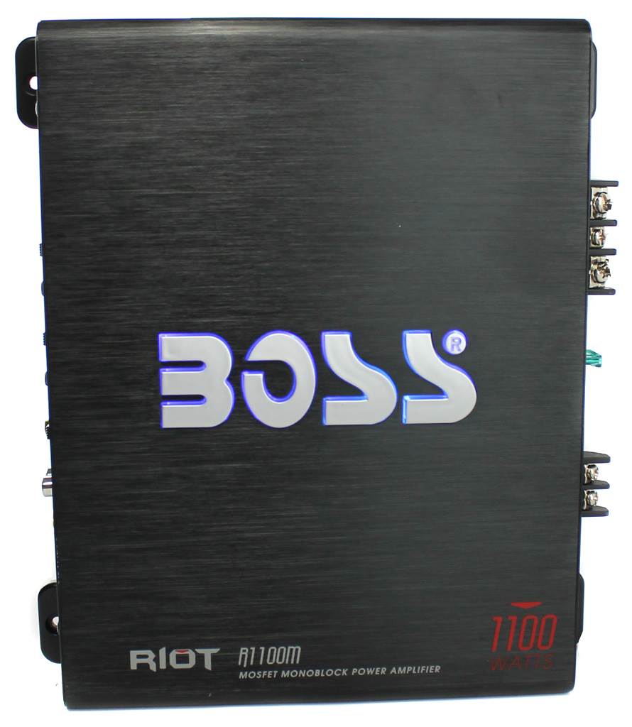 Boss Riot 1100W Monoblock Class A/B Car Amplifier And Sub Bass Remote | R1100M - Find Fresh Goods