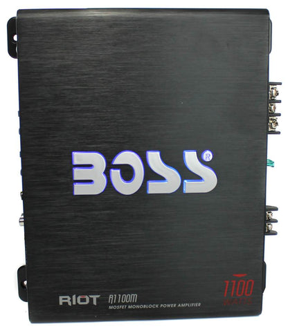 Boss Riot 1100W Monoblock Class A/B Car Amplifier And Sub Bass Remote | R1100M - Find Fresh Goods