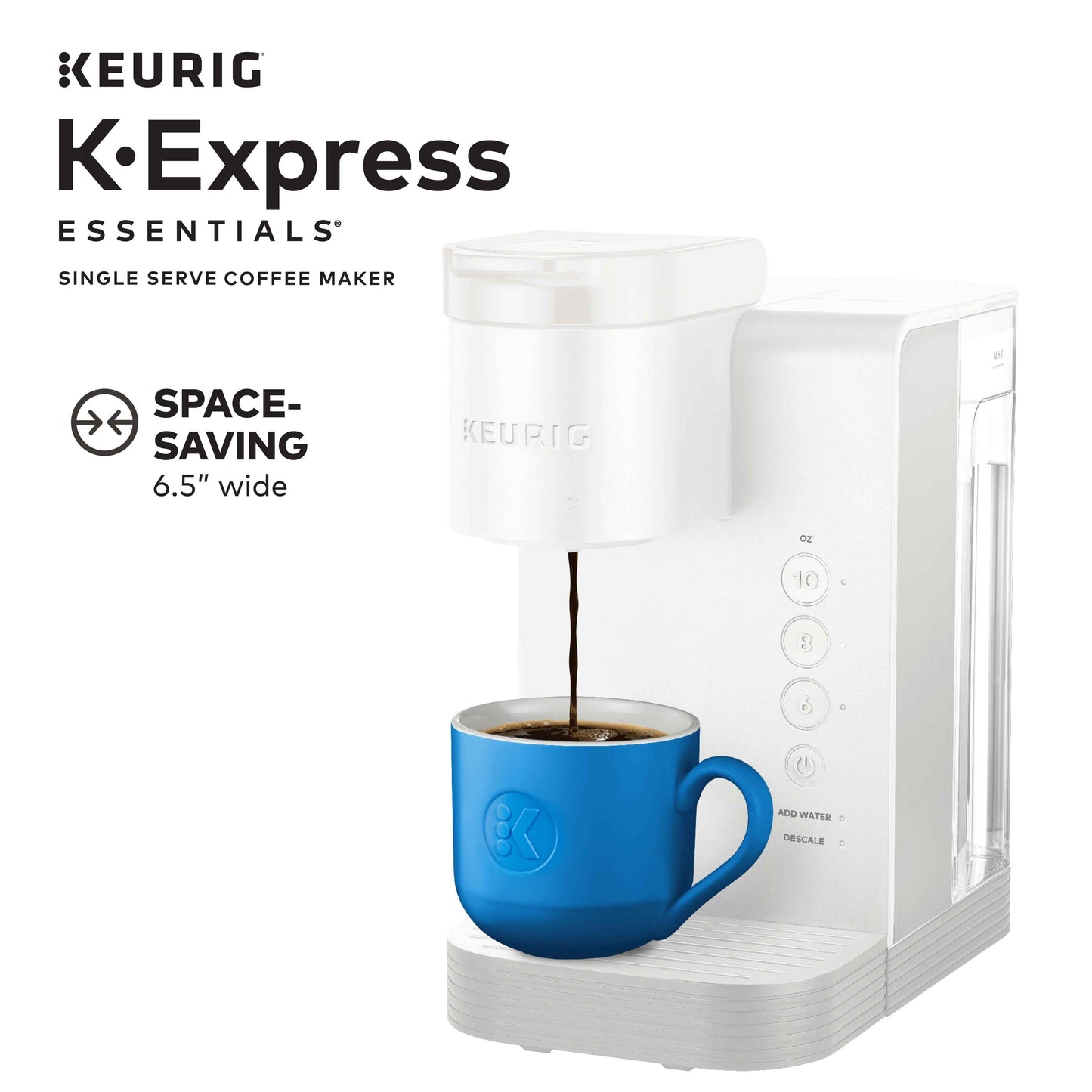 Keurig K-Express Essentials Cloud White Single-Serve K-Cup Pod Coffee Maker