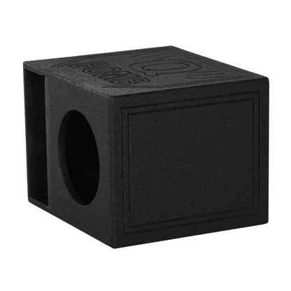 QPower QBomb QBOMB12HP Single 12" Vented Port Subwoofer Box w/ Bedliner Spray - Find Fresh Goods