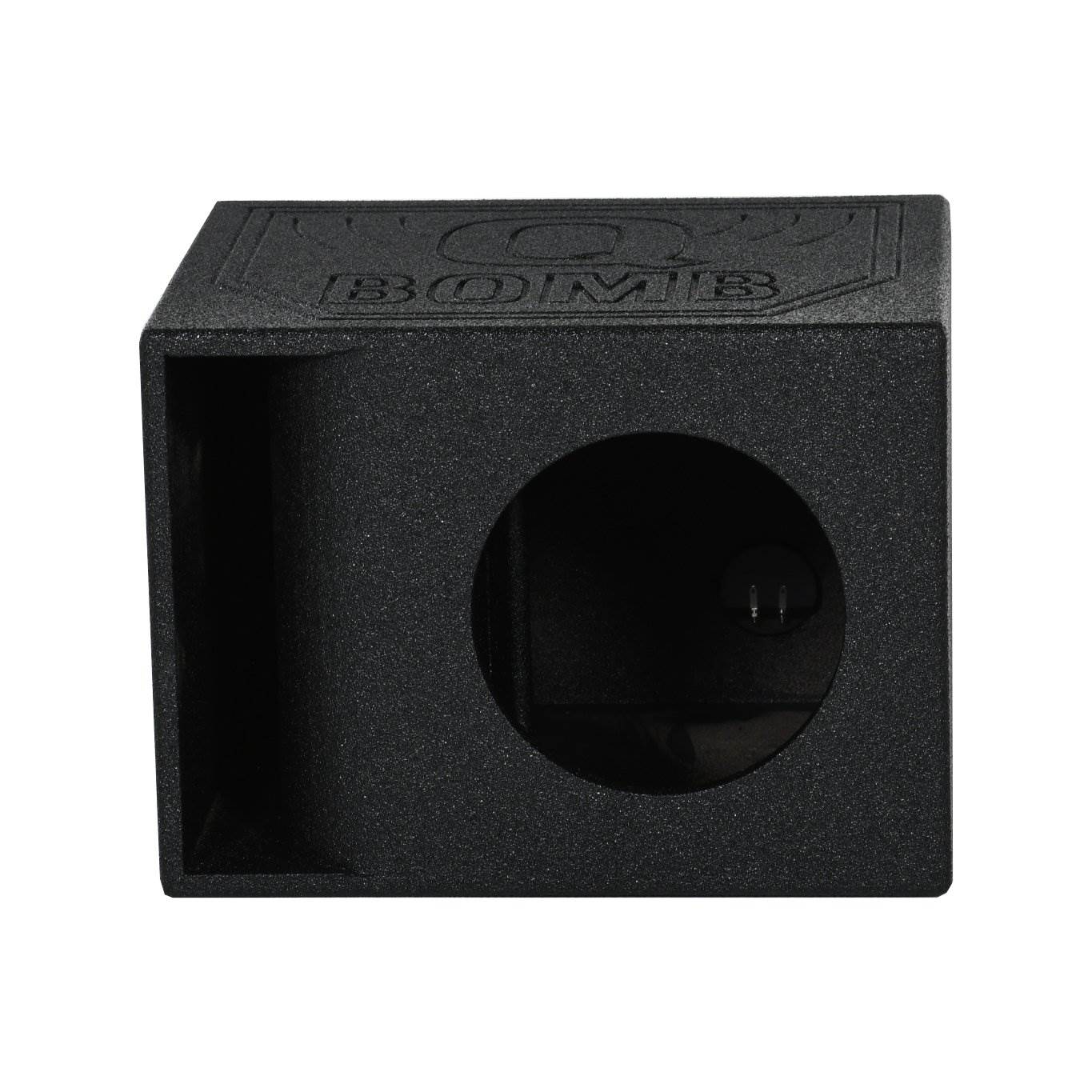QPower QBomb QBOMB12HP Single 12" Vented Port Subwoofer Box w/ Bedliner Spray - Find Fresh Goods